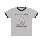 Load image into Gallery viewer, Curiosity Cat-Unisex Ringer Tee
