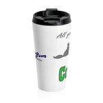 Load image into Gallery viewer, Cats &amp; Coffee-Stainless Steel Travel Mug
