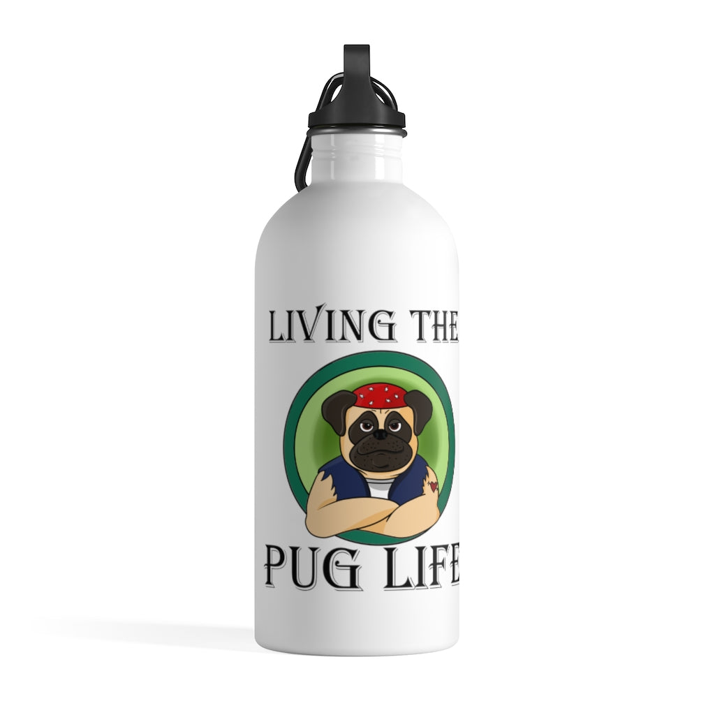 Pug Life-Stainless Steel Water Bottle