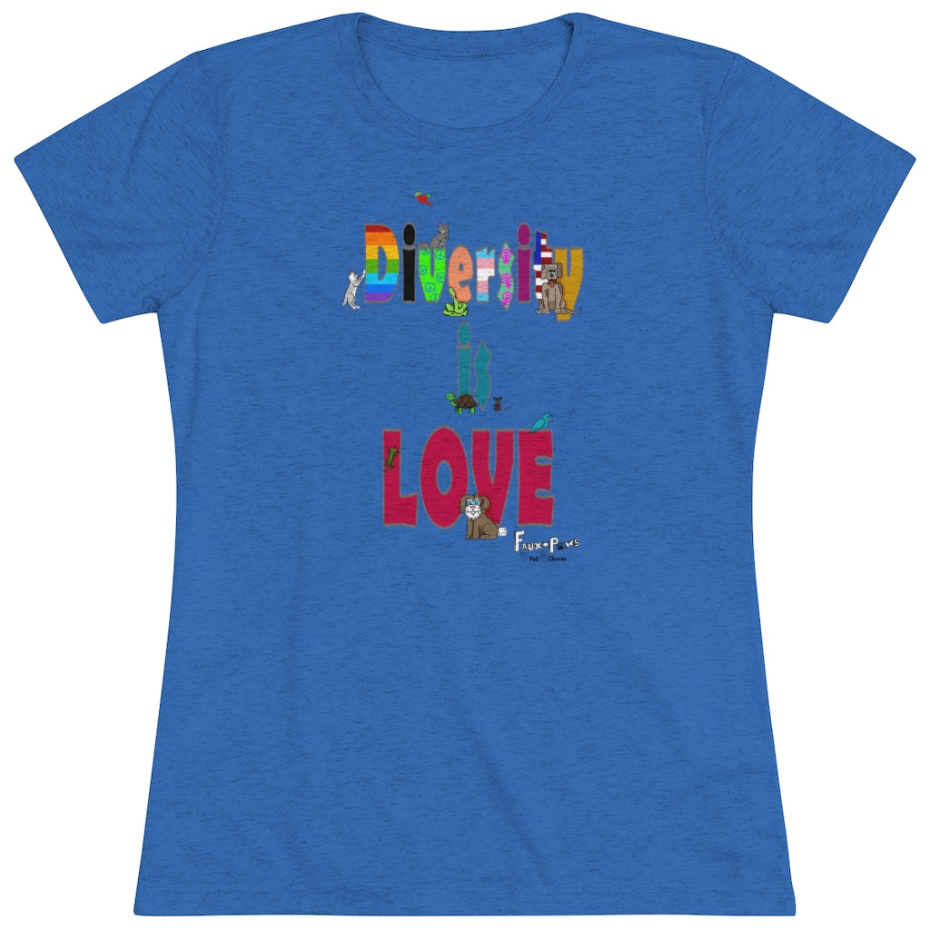 Diversity is Love-Women's Triblend Tee