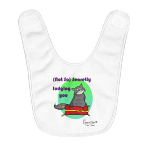 Judging you-Fleece Baby Bib