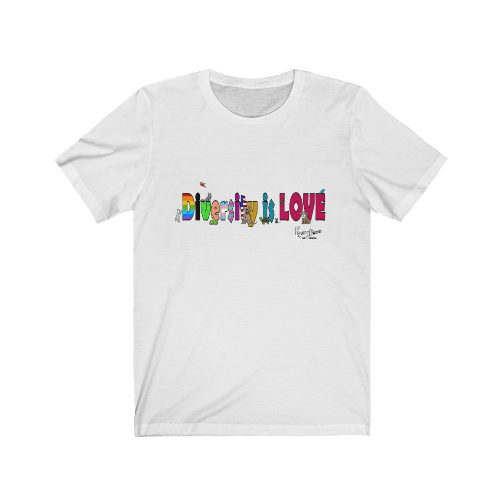 Diversity is love-Unisex Jersey Short Sleeve Tee