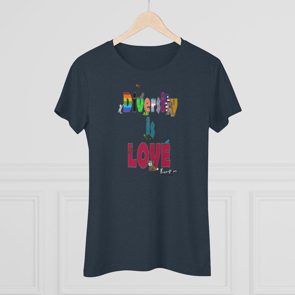 Diversity is Love-Women's Triblend Tee