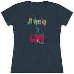 Load image into Gallery viewer, Diversity is Love-Women&#39;s Triblend Tee
