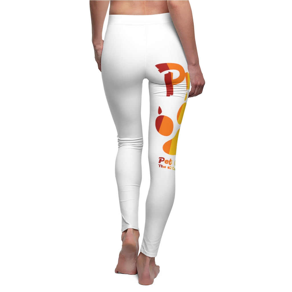 Pride-Women's Cut & Sew Casual Leggings-White