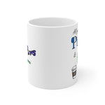 Load image into Gallery viewer, Pups &amp; coffee cups-11oz Ceramic Mug
