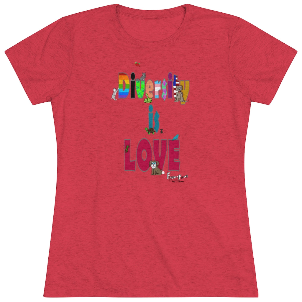 Diversity is Love-Women's Triblend Tee