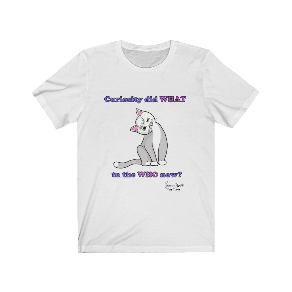 Curiosity Cat-Unisex Jersey Short Sleeve Tee