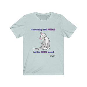 Curiosity Cat-Unisex Jersey Short Sleeve Tee