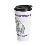 Load image into Gallery viewer, Curiosity Cat-Stainless Steel Travel Mug
